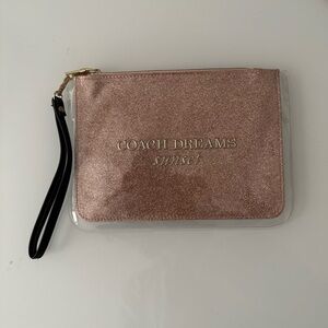 Coach Dreams Sunset Sparkling Wristlet
